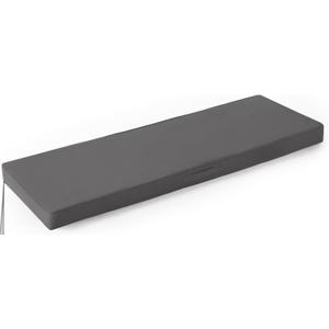 IPYNBAP Outdoor Bench Cushions for Outdoor Furniture, 42x18x3 Inch, Waterproof Bench Pillow, Fade Resistant Long Bench Seat Pads for Garden, Indoor, Porch Swing, Dark Grey
