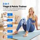 MERACH Pelvic Floor Exercise Devices, Thigh Trainer for Women/Men, Inner Thigh & Hip Strengthener with 0-135 LBS Adjustable Resistance, Kegel Exerciser, Workout Equipment for Home