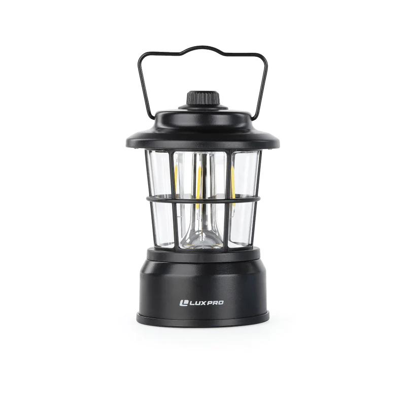 LUXPRO LP1535 265 Lumen Retro LED Lantern - Battery-Powered Emergency Lantern - LED Lamp for Power Outages, Emergency Kit, or Survival Pack