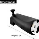 Slip Fit Tub Spout with Pull-Up Diverter for 1/2 inch Copper Tube, Matte Black