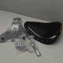 Motoforti Motorcycle Solo Driver Seat Saddle Cushion with Spring Base Mounting Bracket Kit for Harley Sportster XL883 1200 Chopper Bobber