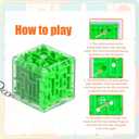 Halloscume 50 Pcs Maze Puzzle Toy Gift 3D Cube Box Mini Maze Christmas Puzzles Game for Adults Birthday Party Favors Stocking Stuffers for Kids