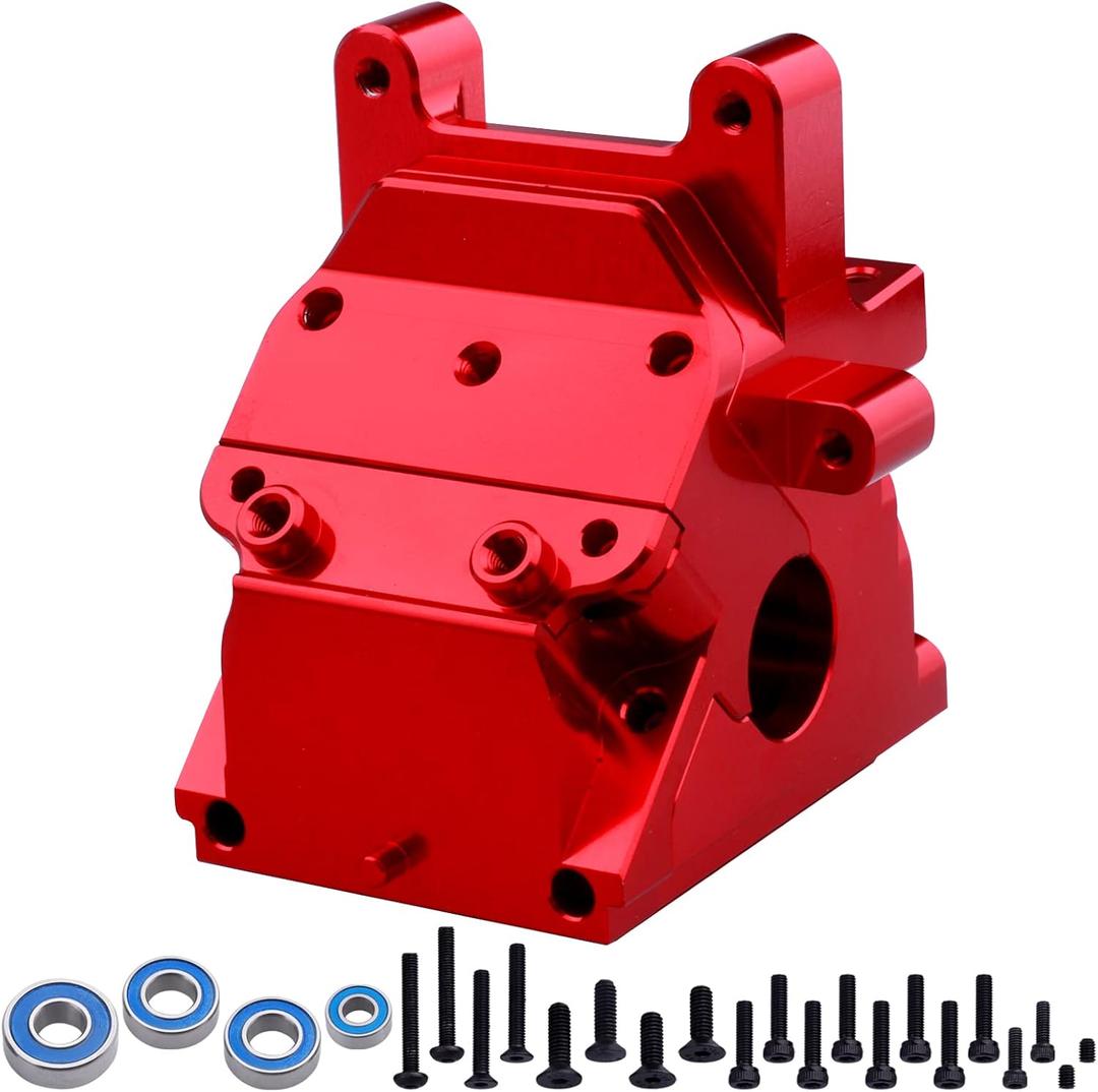 Aluminum Gearbox Case Set HD for 6S Arrma Kraton Typhon Notorious Outcast Mojave Infraction Felony Talion Limitless BLX, Replaces AR310854 (Red) (Screws and Nuts Not Included)