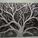 Large Canvas Wall Art Black and White Tree Picture Framed Prints Artwork Ready to Hang for Living Room Bedroom Modern Home Office Decor Size 30x60