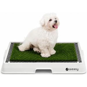 Weasy Indoor Dog Potty Tray with Drain Hose | Reusable Dog Toilet | Potty Training System | Compatible with Weasy Bag