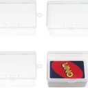 4PCS UNO Card Box Playing Card Case Storage, Plastic UNO Card Case High Capacity Playing Card Storage Box Hold Up to 112PCS UNO Cards (NO Cards)