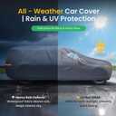 Large SUV Car Cover for Chevy Suburban (1973-2026) 100% Waterproof All Weather, Heavy Duty Outdoor Full Exterior Covers Rain Sun Wind UV Hail Protection.
