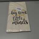 CARAKNOTS Teacher Bag Teachers Gifts for Women Valentines Day Appreciation Week Birthday Thank you Graduation End of Year Christmas Retirement Canvas Tote Bag with Pocket 2 Pcs