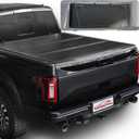 Low Profile Flip Hard Tri Folding Tonneau Cover Truck Bed Fits 2022-2025 2026 Maverick 4.6FT Bed (54.4"),Ford Maverick Accessories,No Drilling,Anti-Theft Security|Low-Profile Hard Flip Fold|