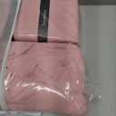 100% Blackout Curtains for Bedroom, Double Layer Pink Curtains, Black Out Curtain 63 inch Long with Sheer Overlay for Living Room, Room Darkening Window Drapes with Grommet, 52" W x 63" L