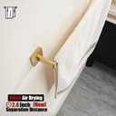 JQK Gold Towel Bar, Rounded Edges 18.41 Inch Towel Rack, 304 Stainless Steel Bathroom Wall Mount, Useable Length 16 Inch, TB250L16-BG