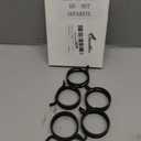 Geelin 5 Pieces Constant Tension Band Hose Clamps Black Fuel Line Clips 12mm Width (37.2mm - 44.5mm)