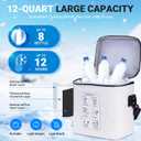 Ice Machine for Knee After Surgery - Programmable Timer Cold Therapy Machine, Portable, Quiet Pump, 12H Cooling, Knee Replacement Recovery System, Cryotherapy Pain Relief & Swelling, Compression Pad