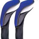 Golf Club Head Covers for Woods and Driver Hybrids Fairway Value Pack Protective Clubs Headcovers with Interchangeable No.Tags 1 3 5