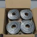 Wire Coil Siding Nails - 1-3/4 x 0.092 Ring Shank 15 Degree Full Round Head Siding Nails, 3600 Count Hot-Dipped Galvanized for Rough Nailing of Lathing and Sheathing Materials