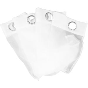 Semi-Blackout Sheer Curtains for Privacy Translucent Drape for Balcony Bedroom Easy Installation Soft Light Filtering Window Treatment