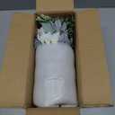 Faux Flowers with Vase,Artificial Silk Flowers in Vase, Fake Plant Eucalyptus and Willow,Flower Arrangement for Home Farmhouse kitchen Dining Table Centerpiece Decorations Table Decor (Grey, Blue)