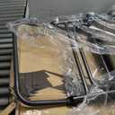 TIMBER RIDGE Outdoor Folding Rocking Chair, 29" Padded High Back Neck & Back Support, Hard Armrests for Easy Stand Up, Stable Steel Frame Supports 300 lb, Quick Fold for Patio, Lawn & RV Camping,Brown (Brown-1 Pack)