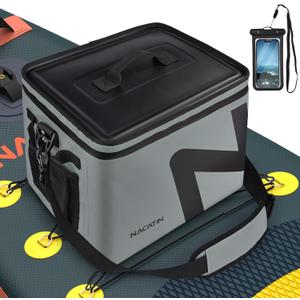 20L Cooler Bag, Large 5-Layer Leakproof Insulated Cooler with Bottle Opener, Removable Inner Liner Cooler Bag for Travel, Camping, Picnic, Paddle Board