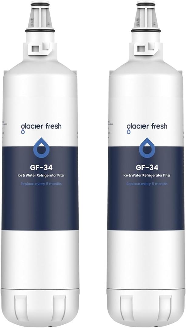 GLACIER FRESH Replacement for 7012333 Ice Maker Water Filter, Compatible With Sub-Zero 7012333 Water Filter, Manitowoc K00374 (2 Pack)