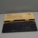 TECKNET Wired Keyboard, Silent USB Keyboard for Office, Spill-Resistant, Slim Full-Size Membrane Layout, Plug and Play for PC/Laptop/Mac-No Backlit (Black)