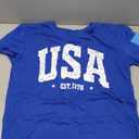 Women's July 4th Patterned USA Flag Patriotic T-Shirt 1776 Retro Casual Shirt Summer Casual Loose Sexy Joker top, Medium