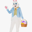 Morph Easter Bunny Costume Adult Deluxe Rabbit Mascot Outfit for Men - Perfect for Easter Costumes and Events (X-Large Size)