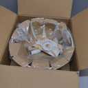 CAROTE 12Inch Nonstick Deep Frying Pan with Lid, 5.5 Qt Jumbo Cooker Saute Pan with Pour Spout, Skillet Induction Cookware, Non Stick Cooking Pan Kitchen Pan PFOA Free, White Granite