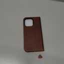 SHIELDON Case for iPhone 16 Pro Max, Genuine Leather 2 in 1 Wallet Kickstand RFID Blocking Card Holder Magnetic Shockproof Wireless Charging Case Compatible with iPhone 16 Pro Max - Retro Coffee