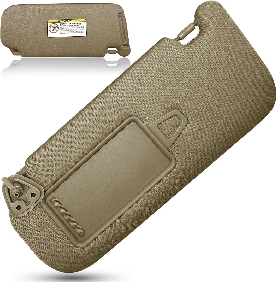 Sun Visor for Hyundai Elantra 2007 2008 2009 2010 Replace 852012H0208M with Makeup Mirror Beige (Beige(Left Driver Side))