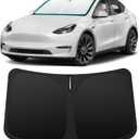 INSAUTO Foldable Windshield Sun Shade for Tesla Model Y Model 3 2016-2026, Heat & UV Protection Car Sunshade with Storage Bag, Keep Interior Cool & Easy Installation