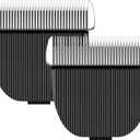 2 Pack Dog Grooming Replacement Blades Compatible with ONEISALL Dog Low Noise Dog Clipper & Dog Hair Vacuum Clipper,Made of Stainless Steel Pet Clipper Blade (Size 30 1/50"(0.5mm))