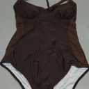 SUUKSESS Womens Tummy Control One Piece Swimsuit Sexy Crisscross Back Bathing Suit, M