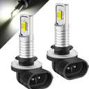 DC/AC 9-36V 889 881 LED Fog Light Bulb, Xenon White 6000K 6.5W 1600LM 2 x 3570 Chips 881L 881X 886 894 894X 896 898 862 888 H27 LED Fog Light Bulb for Cars,Trucks,SUVs.(2-Pack).