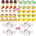 [ 6 Surprise Golden Eggs ] 100 Pack Prefilled Easter Eggs with Assorted Toys Inside, 100 Plastic Easter Eggs Fillers with Toys, Pre-filled Easter Egg Hunt Stuffed Party Favors, Easter Basket Stuffers