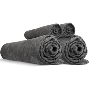 XANGNIER 4 Pack Car Drying Towel, Extra Large Microfiber Towels for Cars, Super Absorbent Micro Fiber Auto Drying Towel, Scratch Free, Reusable Wash Towels for Auto Detailing Flash, Car Cleaning Supplies (Dark Grey)