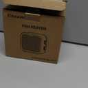 Small Space Heater, 1500W Mini Desk Heater for Office, Portable PTC Ceramic Heater with Thermostat, 2S Fast Heating, Safe & Quiet for Bedroom, Bathroom, Under Desk & Indoor Use