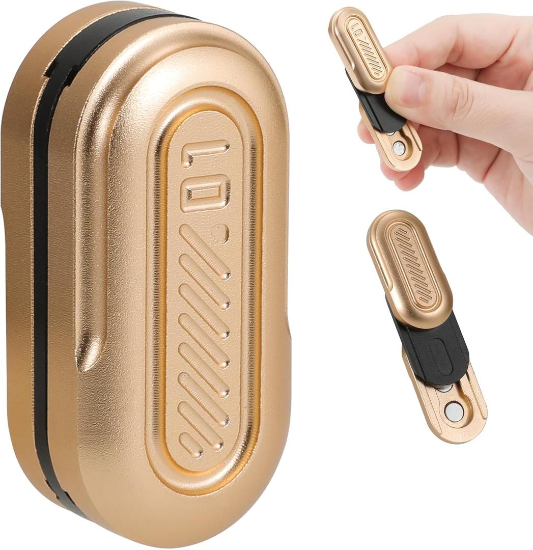 Mini Magnetic Fidget Slider 3 Layer, Fidget Toys Adults for Stress Relief ADHD Anxiety with Click Sound, Portable Pocket Fidget Gadget, Gifts for Husband Dad (Champagne Gold) Mini Magnetic Fidget Slider 3 Layer, Fidget Toys Adults for Stress Relief ADHD Anxiety with Click Sound, Portable Pocket Fidget Gadget, Gifts for Husband Dad (Champagne Gold)