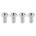 Titanium M10 10 15 20 25 30 35 40 45 50 55 60 mm Torx Head Bolt Screw Pack of 4 (M10x15mm Pitch 1.5mm, Silver)