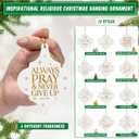 Sieral Christmas Christian Scented Gift Bulk Inspirational Flat Lantern Sign Fragrance Hanging Ornament Religious Bible Verse Christmas Tree Favor with Greeting Card Ribbon for Church Mom Dad