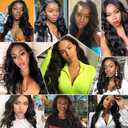 Body Wave Bundles Human Hair #1B Human Hair Bundles Body Wave Natural Black Bundle Unprocessd Remy Color #1B Bundle 18 20 22 Inch