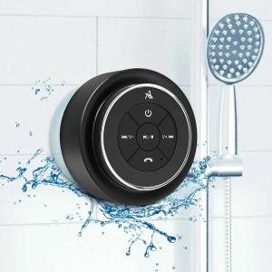 XLEADER SoundAngel Mate(2nd Gen) Pro Shower Speaker, Certified IPX7 Waterproof Bluetooth Speaker, 8W Crystal Sound & Rich Bass, 15H Playtime, with Suction Cup & Silicone Lanyard, Ideal Gifts, Silver