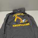 See You Later Excavator Adult Excavator Toddler Pullover Hoodie, XL Gray
