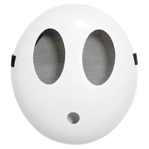 Halloween Party White Shy Guy Mask Girl Halloween Mask Ghost Face Mask Full Face Mask Costume Cosplay Prop Accessories Shy Guy Costume Men's Game Mask Shy Guy