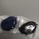 [2 Pack] easyBee Case Compatible with SoundPEATS PearlClip Pro Open-Ear Bluetooth Headphone Charging Cover with 2 Keychain, Soft Liquid Silicone Ultra Thin Shockproof Protective Kit - Black and Blue