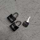 Master Lock 121T Padlock, Covered Aluminum Lock, 3/4 in. W, Black, 1-Pack, 2-Count