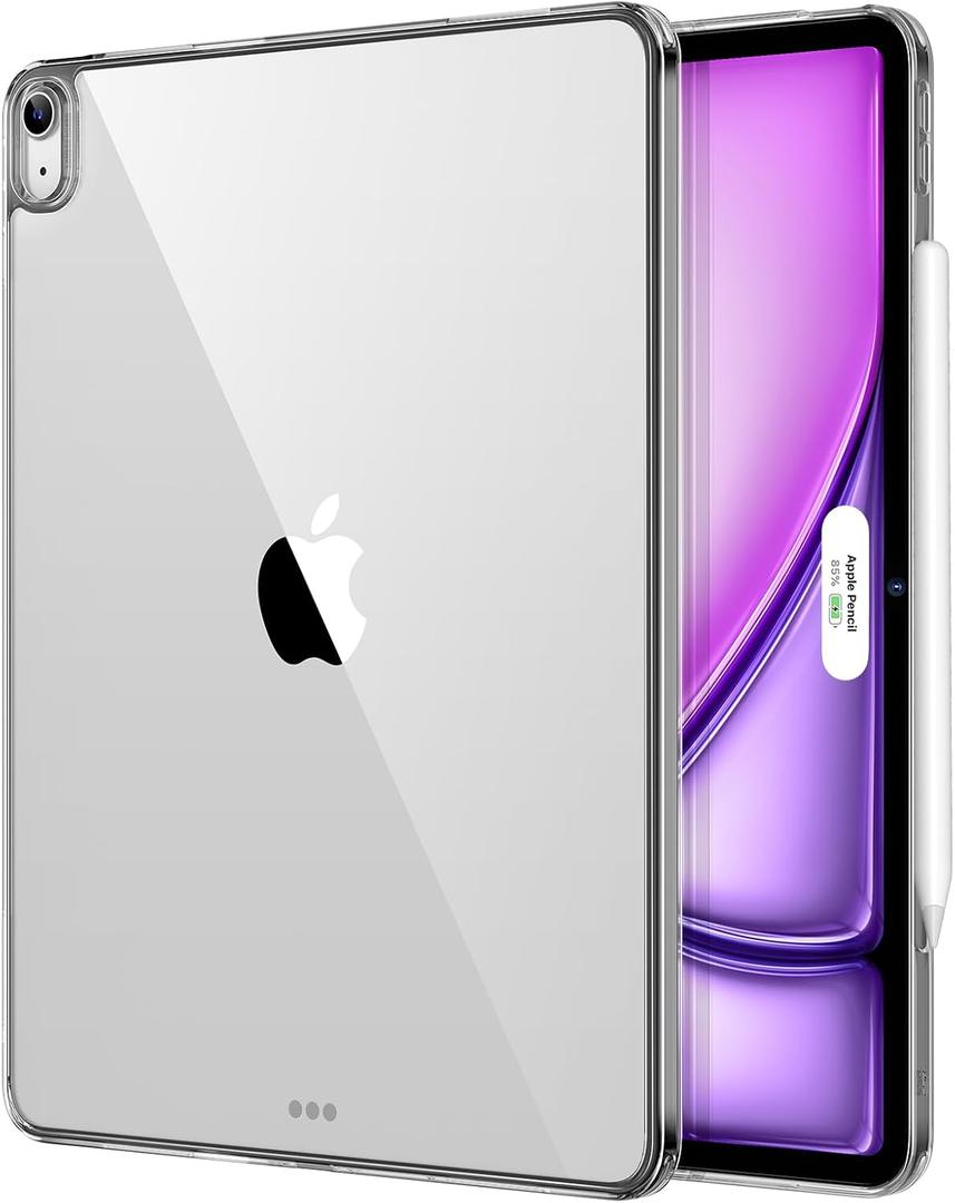 ESR for iPad Air 13 Inch Case M4/M3/M2 (2026/2025/2024), Thin and Lightweight, Shockproof, Yellowing Resistant, Hard Back, Supports Pencil Pro and Pencil(USB-C), Classic Series, Black Clear