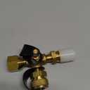 Stanbroil Propane Gas Brass Tee Adapter with 4 Port for RV or Motorhome