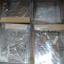 Oizeir Clear Stackable Storage Drawers - 4-Pack Acrylic Makeup Organizer Bins for Vanity, Bathroom, Countertop, Cabinet, or Kitchen - Perfect for Cosmetics, Office, and Small Item Organization