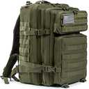 QT&QY 45L Military Tactical Backpacks Molle Army Assault Pack 3 Day Bug Out Bag Hiking Treeking Rucksack